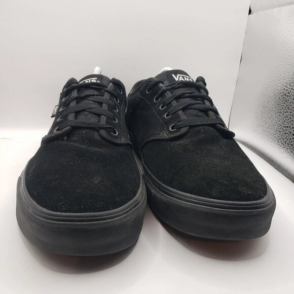 VANS Black Suede Shoes Mens 12 Style 721356 - Picture 4 of 8
